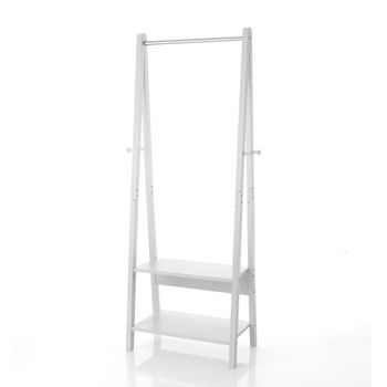 Perchero efecto madera blanco cm. Al.180 x l.66 x p.39