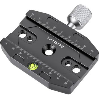 Lanxire Abrazadera Rápida 90mm Compatible Arca-Swiss, Soporte Placa Rápida Aluminio para Cabezal Trípode Monopié