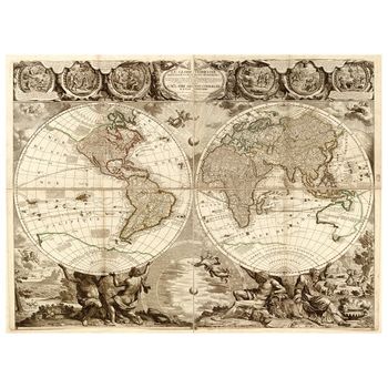 Cuadro Lienzo - Mapa Antiguo No. 63 cm. 80x100