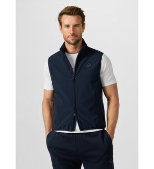 Hackett London para hombre. HM4000252 Chaleco softshell marino (XXL), Casual, Poliamida