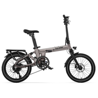 bicicleta electrica plegable cyrusher sonder 48 v 10 ah gris