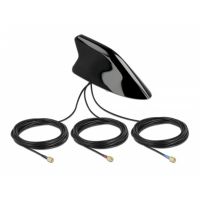 antena de coche delock aleta de tiburon multibanda lte wlan gnss techo 3 m