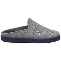 josef seibel pantuflas zapatilla casa lara-02 lana gris para mujer