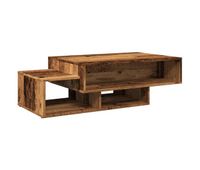 mesa de cafe - mesa de centro madera de ingenieria envejecida 105x55x32 cm