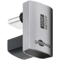 cambiador de genero goobay 74445 usb-c macho a hembra con angulo u 40 gbps y 240 w