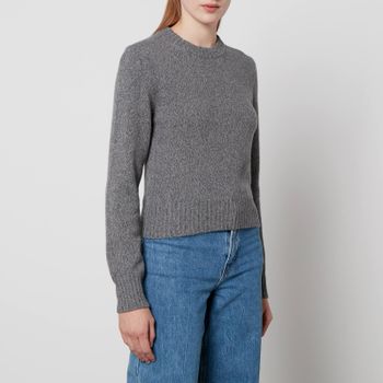 AMI De Coeur Logo Cashmere-Blend Jumper - XL