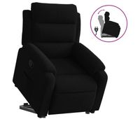 vidaxl sillon reclinable elevable terciopelo negro
