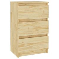 mesita de noche madera maciza de pino 40x295x64 cm vidaxl