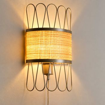 Aplique de pared de ratán