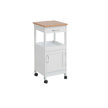 Carro De Cocina Con 1 Puerta Y 1 Cajón Móvil Práctico