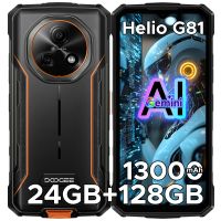 telefono resistente doogee fire 5 pro gemini ai bateria de 13000mah helio g81 24gb ram 420 128gb rom 66 90hz android 16 smartphone