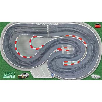 LDRC A86 A86P 1802 1/18 1/24 Piezas de Coche de Deriva RC 2X3.5m Pista de Carreras Mapa de Mesa Escena Mat Modelos de Ve