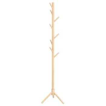 Perchero de pie 40x40x165 cm madera natural