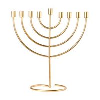 candelabro para 9 velas decoracion minimalista dorado amora