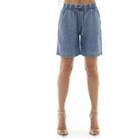 leone 1947 short woman bermuda chambray fancy stripes para mujer