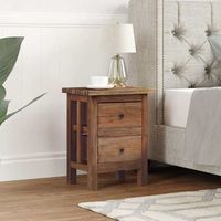 mesita de noche - mueble para dormitorio - madera maciza de caoba - caoba 40x30x51cm