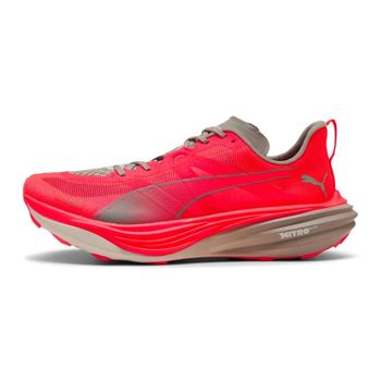 Zapatillas Puma Deviate NITRO Elite Trail Rojo Gris AW26, Talla 47 - EUR