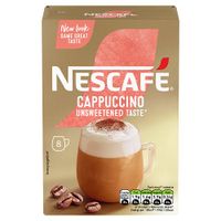 nescafe gold unsweetened cappuccino 8 pack