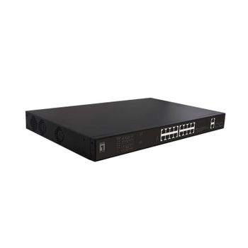 Conmutador LevelOne GEP-2021 No Administrado 20 Puertos Gigabit PoE 1U