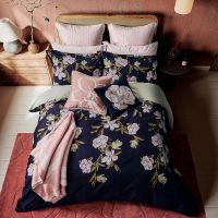 ted baker opal floral duvet set - navy - double