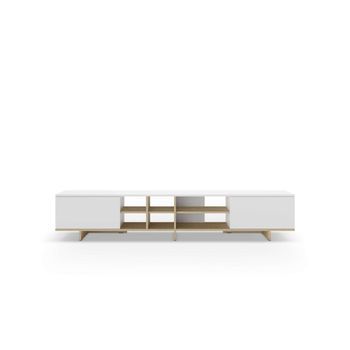 Mueble Para Televisión Celia Con 2 Puertas Y 6 Huecos