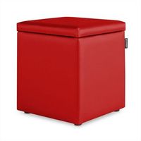 puff cubo arcon polipiel rojo 1 unidad