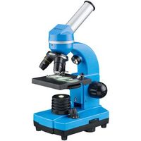microscopio escolar biolux sel bresser junior - azul
