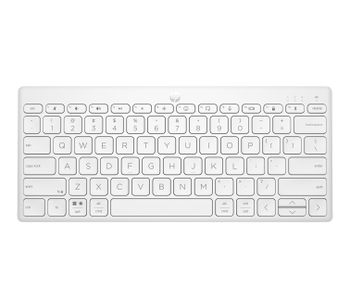 Teclado inalámbrico multidispositivo bluetooth compacto HP 350 blanco