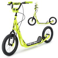 patinete urbano hypermotion runkie 16 con frenos v-brake y ruedas inflables para ninos y adultos