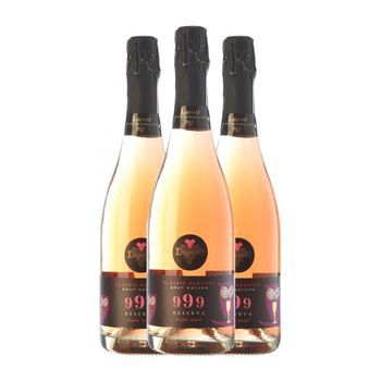 Loxarel 999 Rosat Brut Nature Penedès Reserva 75 Cl 12% Vol. (pack De 3 Unidades)