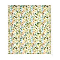 estoralis - estor enrollable translucido  estampado flores  160 x 180 cm anchoalto tamano tela 157 x 175 cm  f-1557 unico