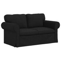 sofa negro 155 x 82 x 80 cm tela vidaxl