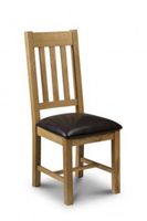 medford solid oak dining chairs