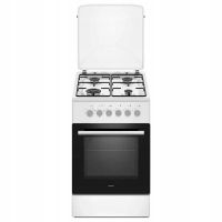 cocina mpm 56-kgm-04 gas y horno electrico 4 fuegos 46 l blanca