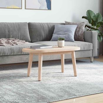 Tablero De Mesa | Tablero De Escritorio | Superficie De Mesa Ovalado Madera Maciza De Pino 80x40x2,5 Cm