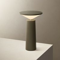 leds c4 sobremesa cocktail led 35 blanco calido - 2700k touch dimming gris oliva 154lm