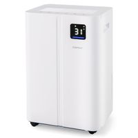 costway deshumidificador de 255 ldia con 3 modos temporizador 24h luz 3 colores seguridad ninos descongelacion automatica