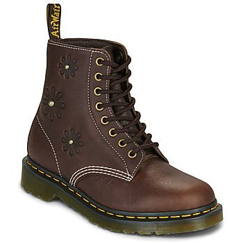 Dr. Martens Botines Pascal Flower Dark Brown Grizzly para mujer