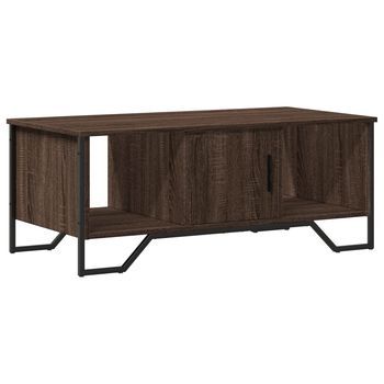 Mesa De Centro，mesa Auxiliar，mesita De Centro Madera De Ingeniería Roble Marrón 100x51x40 Cm