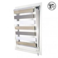 estores noche y dia easyfix estor enrollable de instalacion sin taladrar blanco-gris-beige 150 x 180 cm