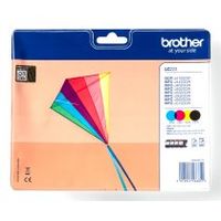 brother lc-223  lc223valbp pack negrocolores cartucho original de capacidad estandar 550 paginas
