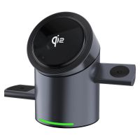 moyi cbt-10 15w cargador inalambrico 3 en 1 estacion de carga inalambrica rapida para smartphone para iphone 17 pro 16 p