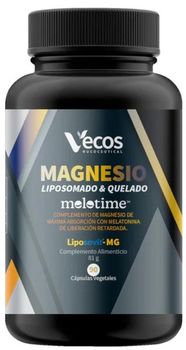 Vecos Nucoceutical Magnesio Liposomado y Quelado Melotime 90 VegCaps