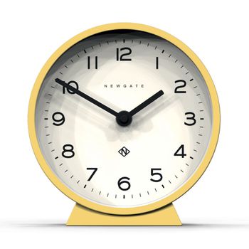 Reloj de chimenea moderno de silicona amarilla