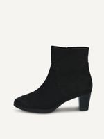 caprice bootie black made of leather with block heel size 405
