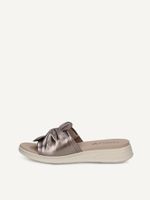 caprice mule metallic made of leather without heel size 37