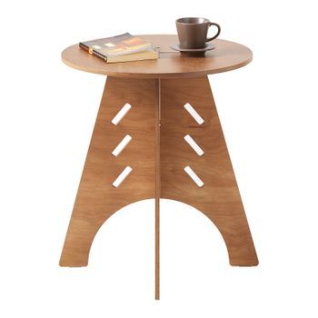Mesa Auxiliar Con Juntas De Espiga Mesita De Noche Mesa De Centro Para Salón Y Dormitorio 36 X 36 X 55 Cm Marrón Hfbt01-br Sobuy Es