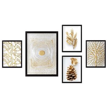 Cuadros De Pintura Decorativa 5 Piezas Wd 34 X 44 Cm