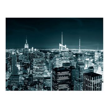 Papel Pintado 3d - Vida Nocturna De Nueva York (400x309 Cm)