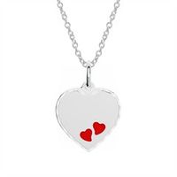 cadena corazon de plata 925 grabable